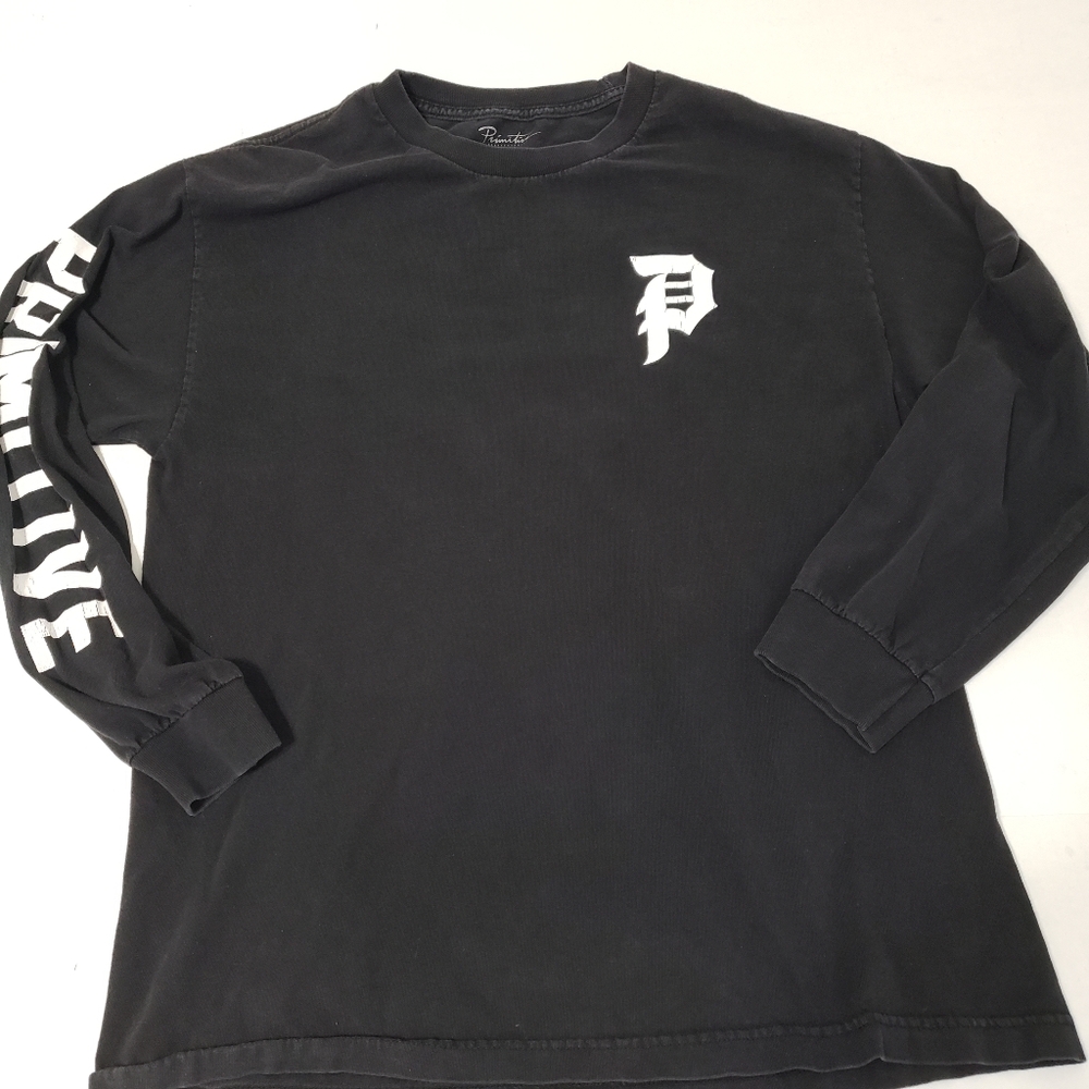 Primitive long-sleeved crewneck t-shirt Men's large black